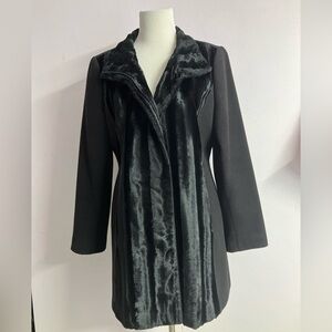 Women’s Coat, Size M, Faux Fur, Black, by Alfani